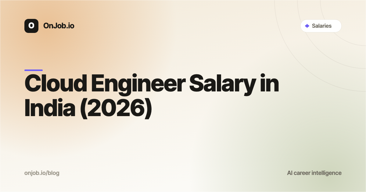 Cloud Engineer Salary in India (2026) | OnJob.io
