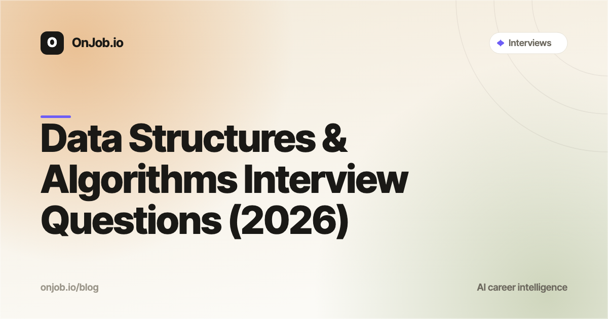 Data Structures & Algorithms Interview Questions (2026)