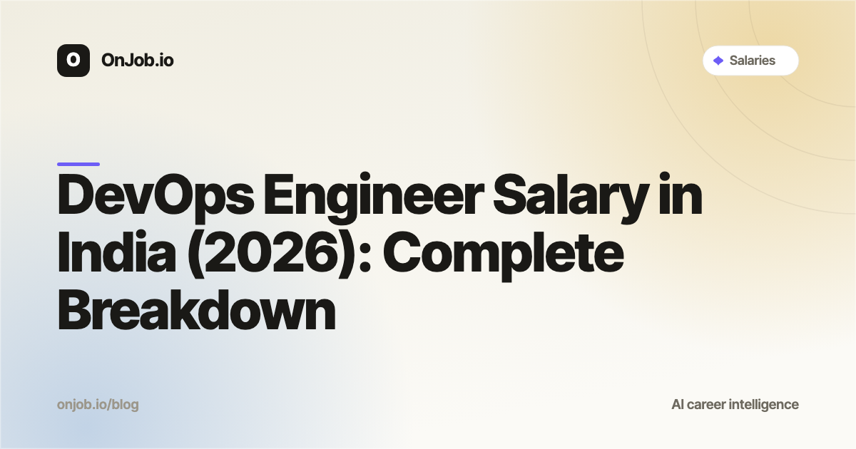 DevOps Engineer Salary in India (2026): Complete Breakdown