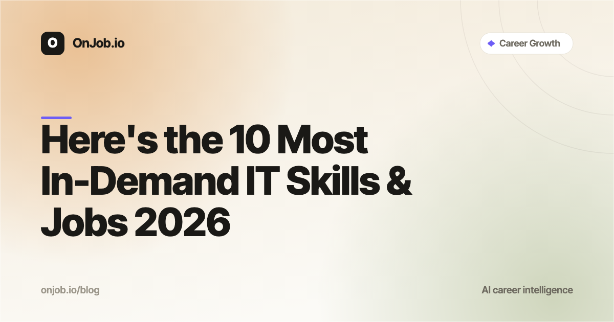 Here's the 10 Most In-Demand IT Skills & Jobs 2026