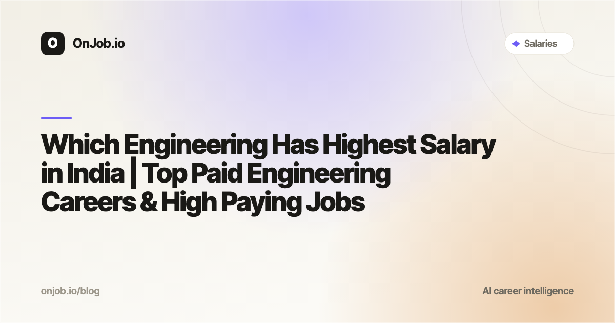 Which Engineering Has Highest Salary in India | OnJob.io